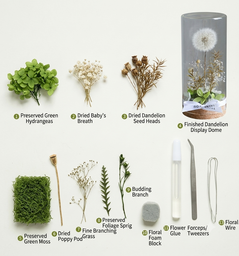 Small flower dome — dandelion